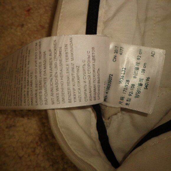 Men's Dockers Classic Fit Pants Khaki Tan W36 L32 Zip/Button Closure Pockets - Picture 10 of 11